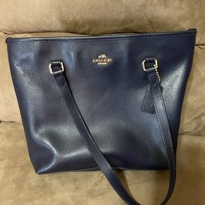 Coach purse-Navy blue